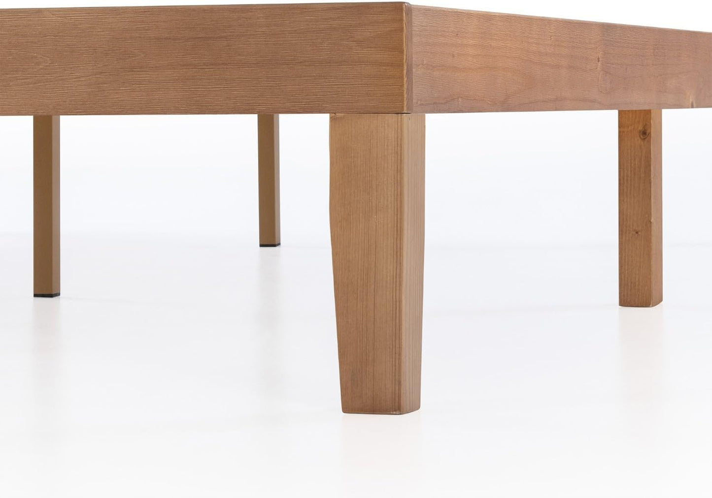 Alderwood Platform Bed – Solid Wood Minimal Frame (Queen)