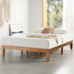 Alderwood Platform Bed – Solid Wood Minimal Frame (Queen)
